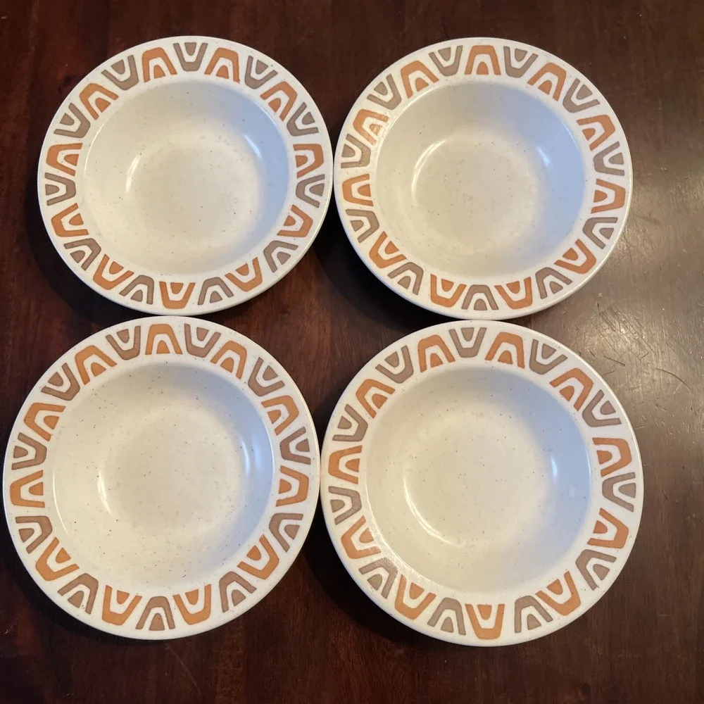Vtg Midcentury Metlox Poppytrail Luau Bowls Fruit Pottery Tiki Hawaiian Bar‎ 50s